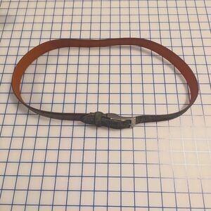 A frame mens belt. Green and brown, 36